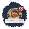 Navy Suede Mat Board for 32x32 Frames - Circle Opening for 26x26 Photos